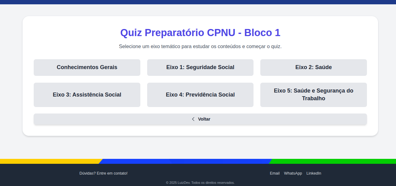Imagem principal do projeto Quiz CPNU 2025