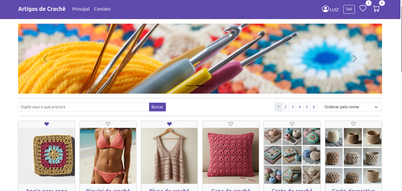 Screenshot do Projeto Loja Virtual