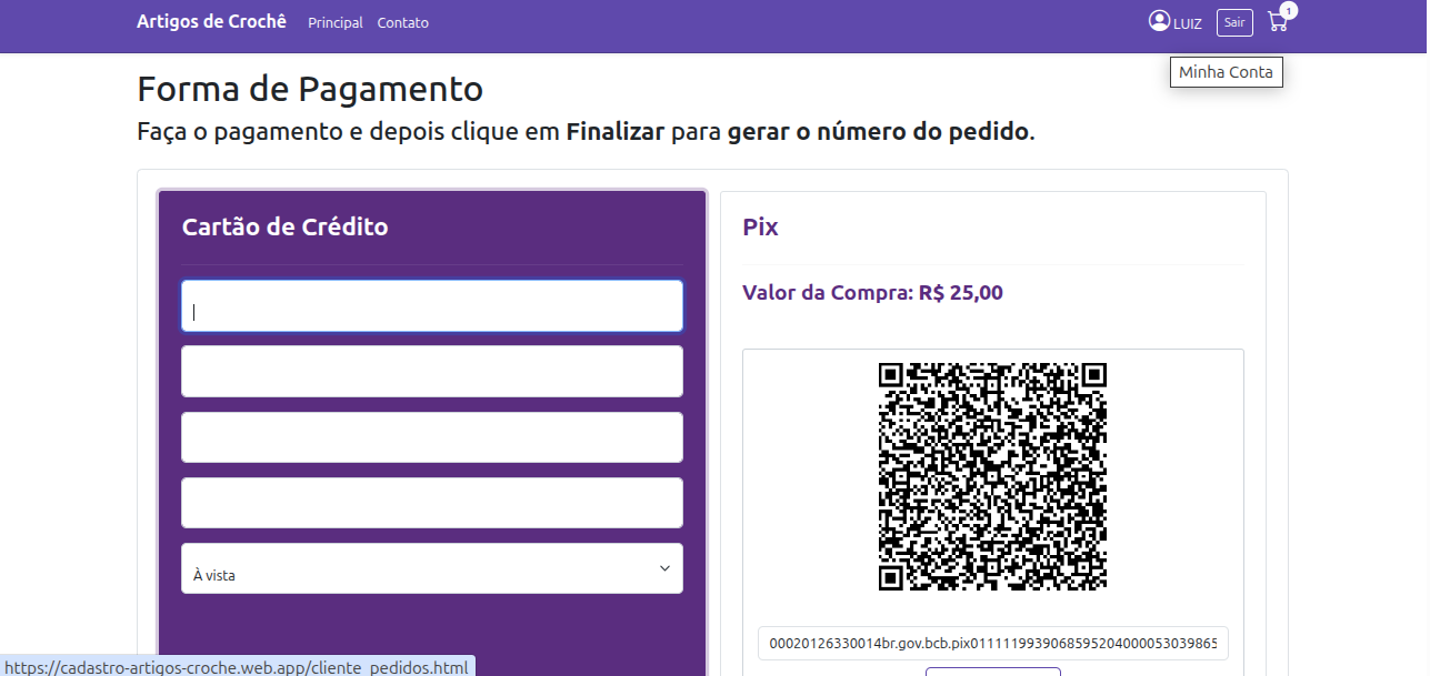 Representação da solução ou interface do projeto